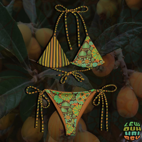 OLD FUNK  x STANKY STRIPES <string bikini>