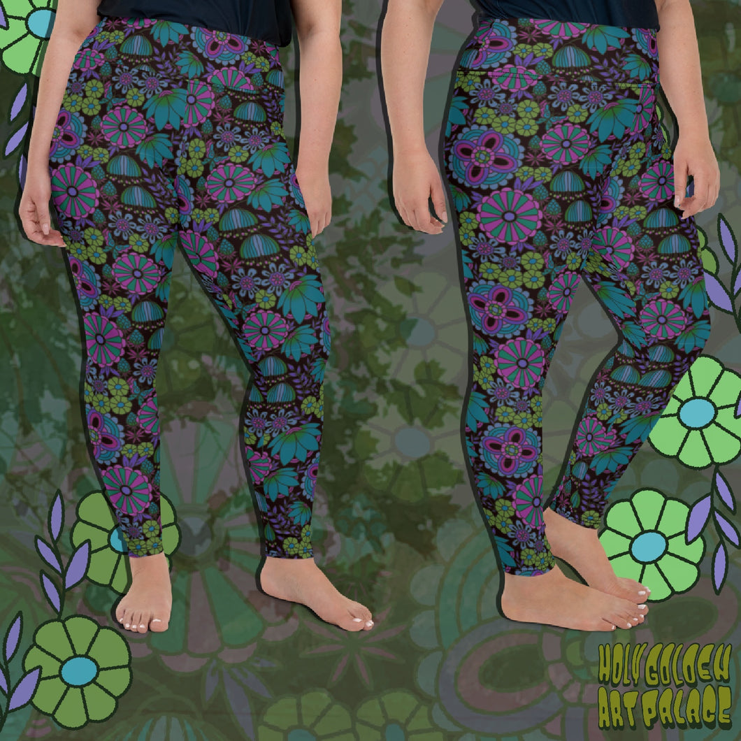 MIDNIGHT FLOWERS (super high rise leggings)