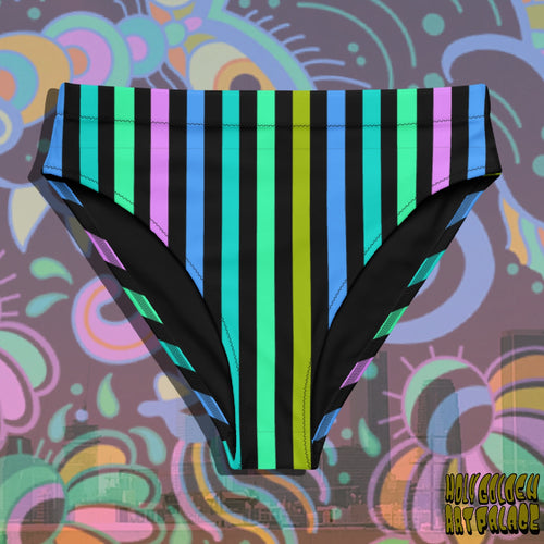 PERIWINKLE STRIPES <bikini bottom>