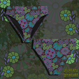 MIDNIGHT FLOWERS <bikini bottom>