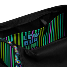 Load image into Gallery viewer, WILD NIGHT DAWG + PERIWINKLE STRIPES (duffle bag)