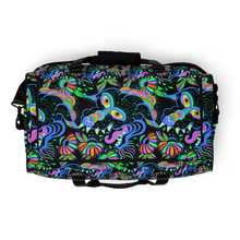 Load image into Gallery viewer, WILD NIGHT DAWG + PERIWINKLE STRIPES (duffle bag)