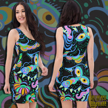 Load image into Gallery viewer, WILD NIGHT DAWG periwinkle (stretchy dress)