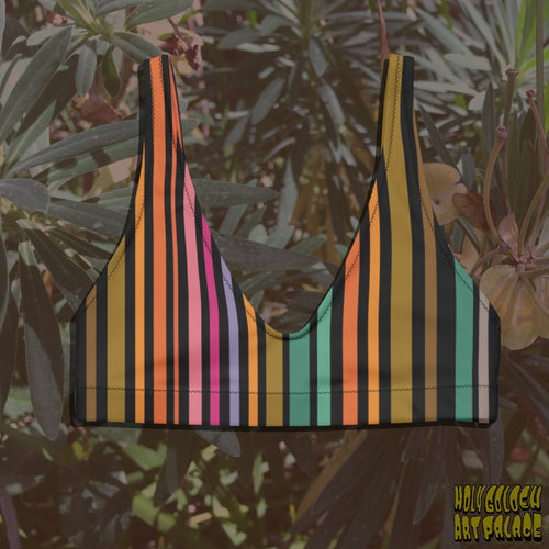 RAINBOW STRIPES <swim top> <bikini>