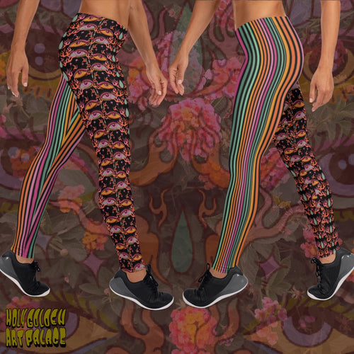 GOOD LOOKIN OUT X RAINBOW STRIPES (high rise leggings)