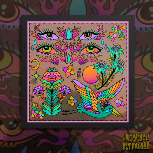 Forces of Nature Flash (framed print)